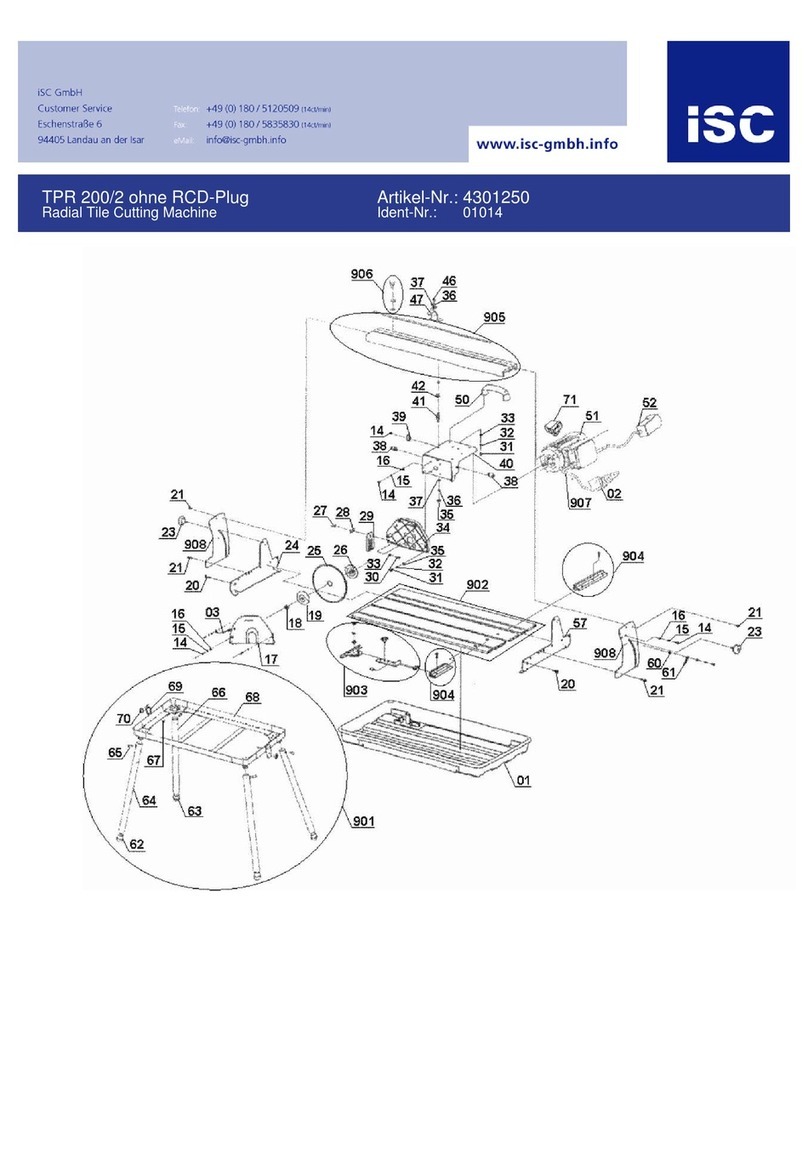 ISC TPR 200/2 ohne RCD-Plug manual