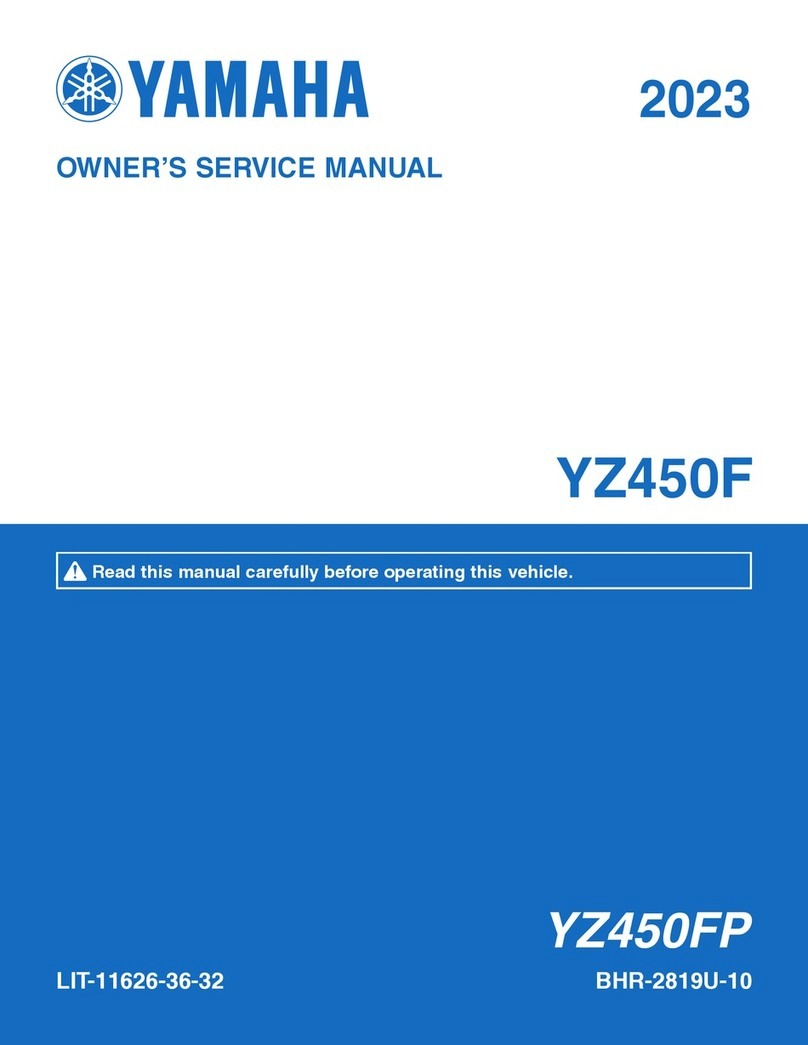 Yamaha YZ450FP 2023 Application guide