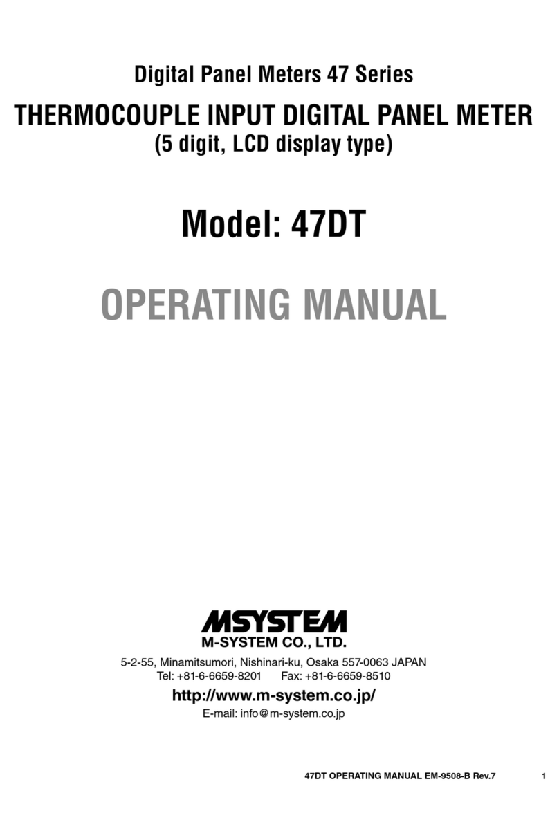 M-system 47DT User manual
