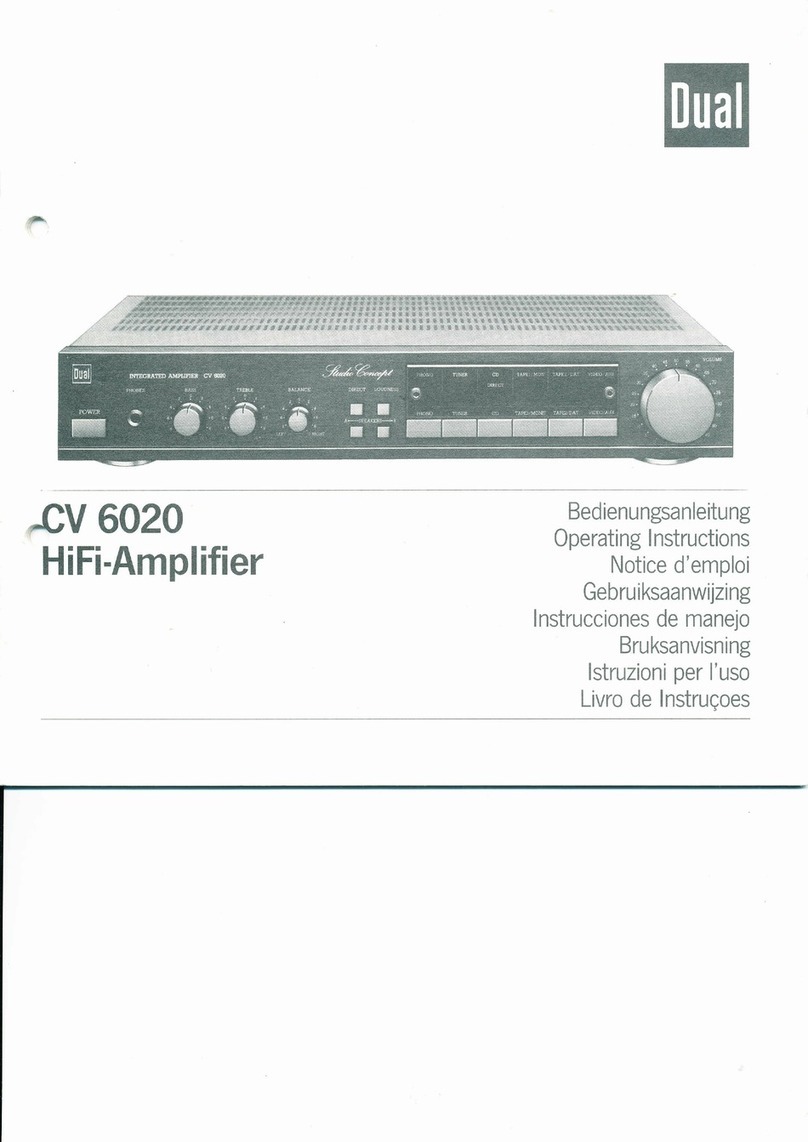 Dual CV 6020 User manual