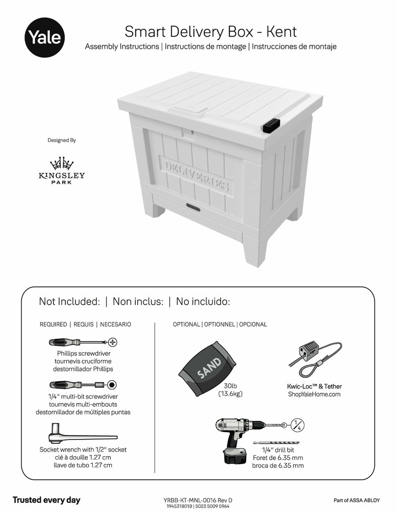 Yale Smart Delivery Box Kent Assembly instructions