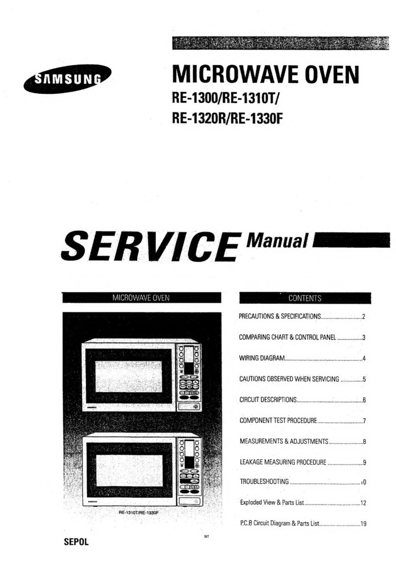 Samsung RE-1300 Service manual