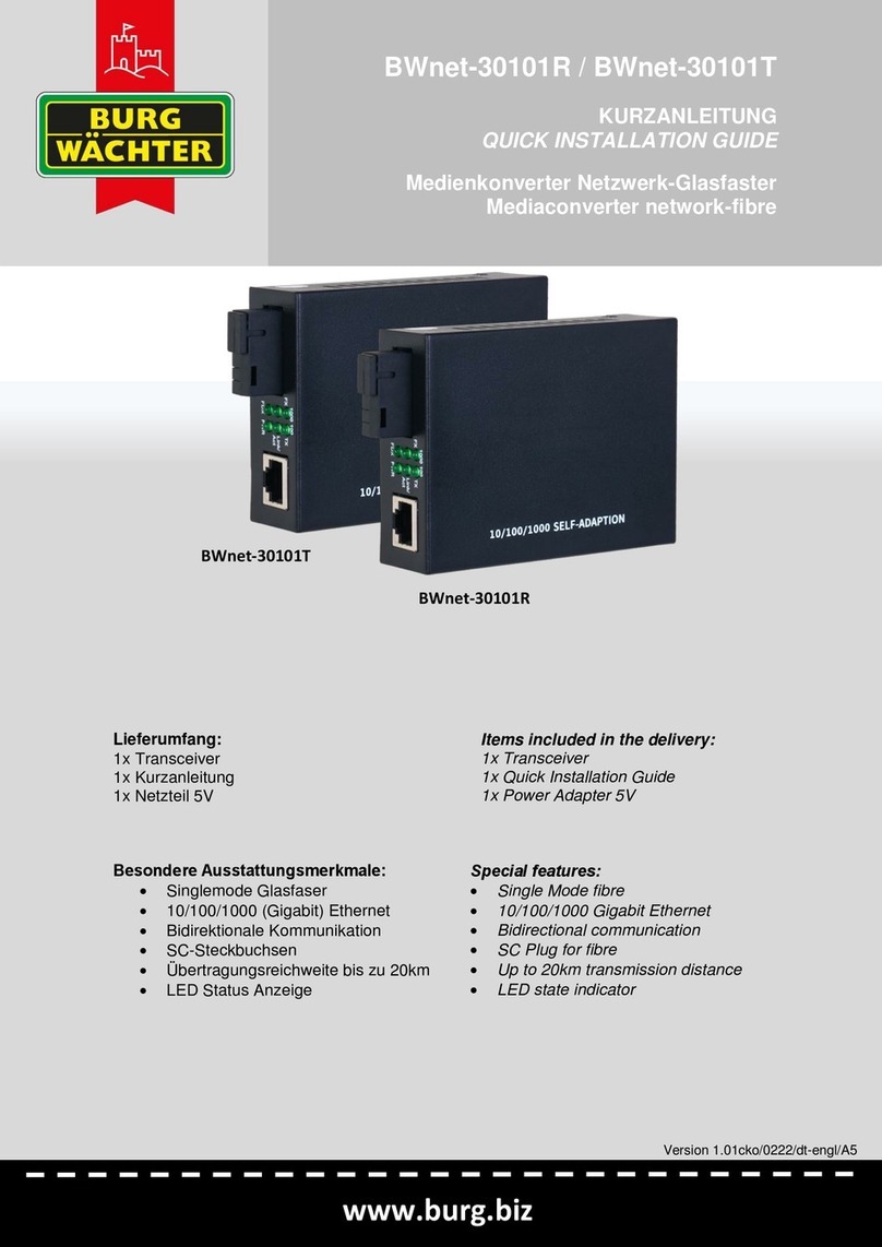Burg Wächter BWnet-30101R Quick installation guide