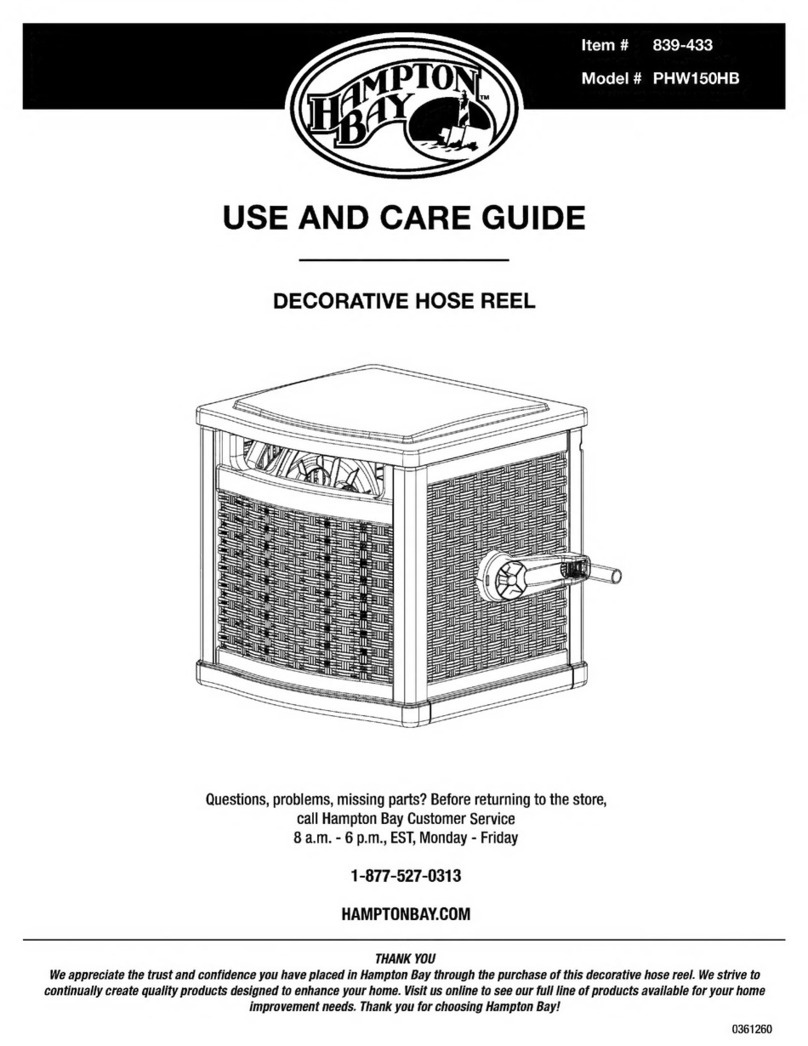 HAMPTON BAY PHW150HB Use and care guide