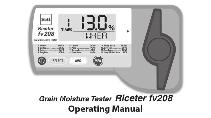Kett Riceter fv208 operating manual