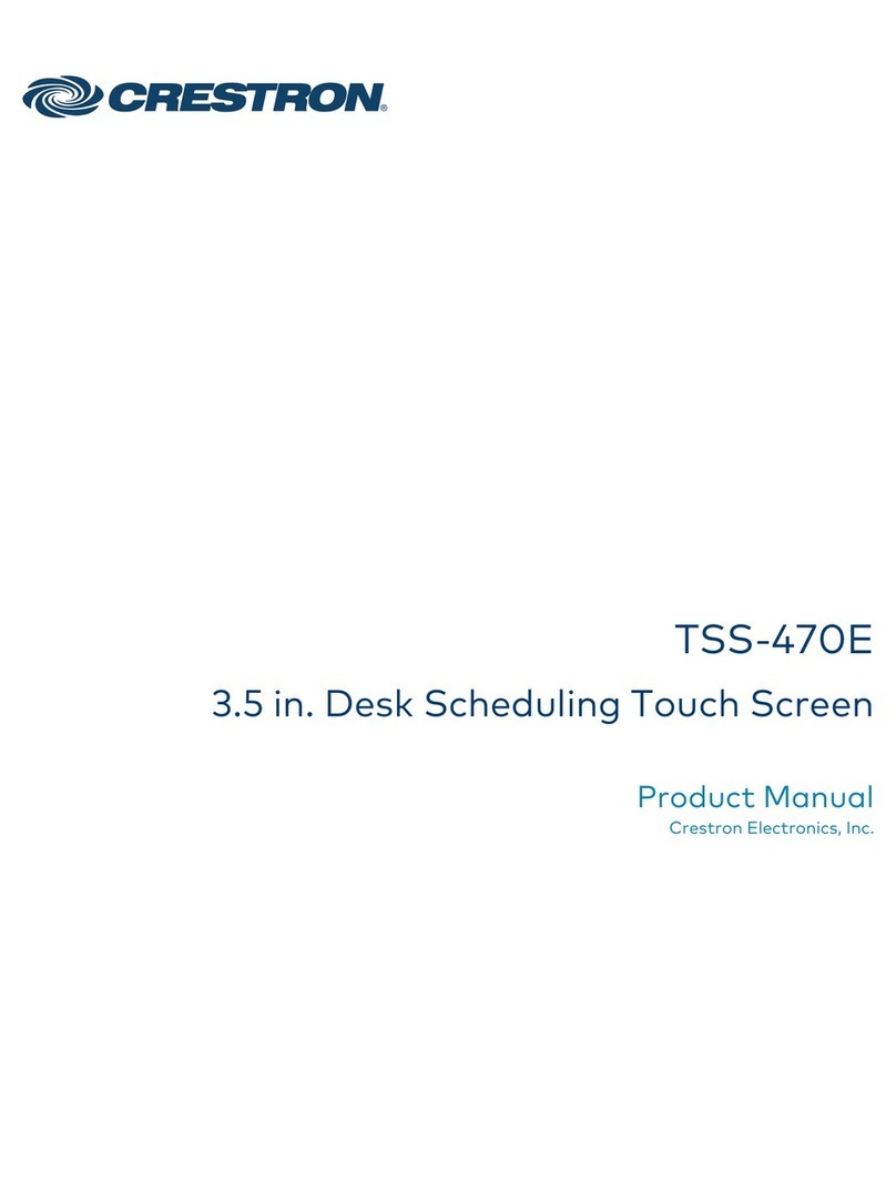 Crestron TSS-470E User manual
