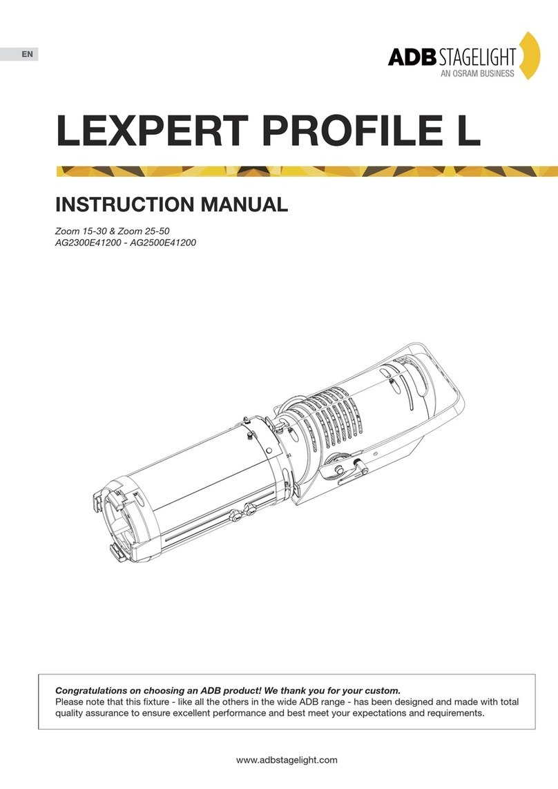 Osram ADB Stagelight LEXPERT PROFILE L instruction manual