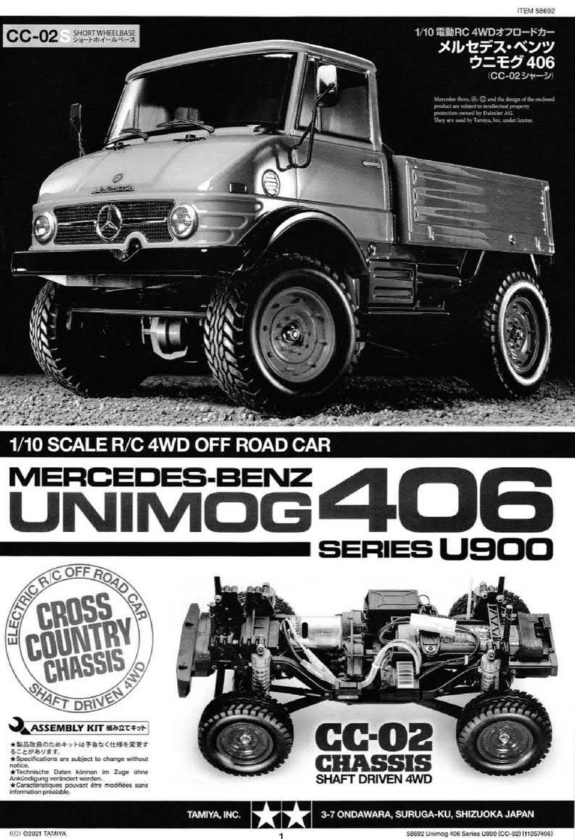 Tamiya MERCEDES-BENZ UNIMOG 406 User manual Tamiya MERCEDES-BENZ UNIMOG 406 User manual