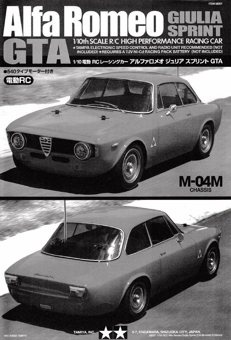 Tamiya Alfa Romeo GIULIA SPRINT GTA User manual Tamiya Alfa Romeo GIULIA SPRINT GTA User manual