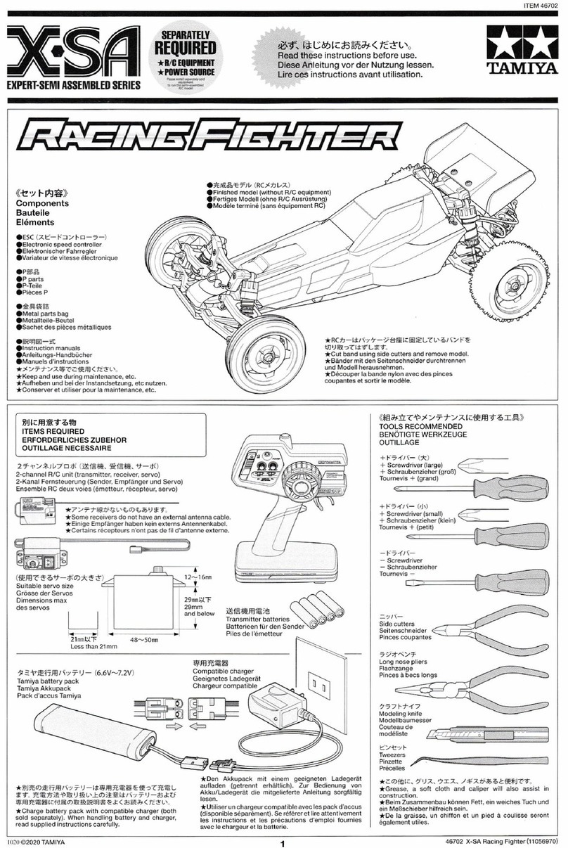 Tamiya X-SA RACING FIGHTER quick start guide Tamiya X-SA RACING FIGHTER quick start guide