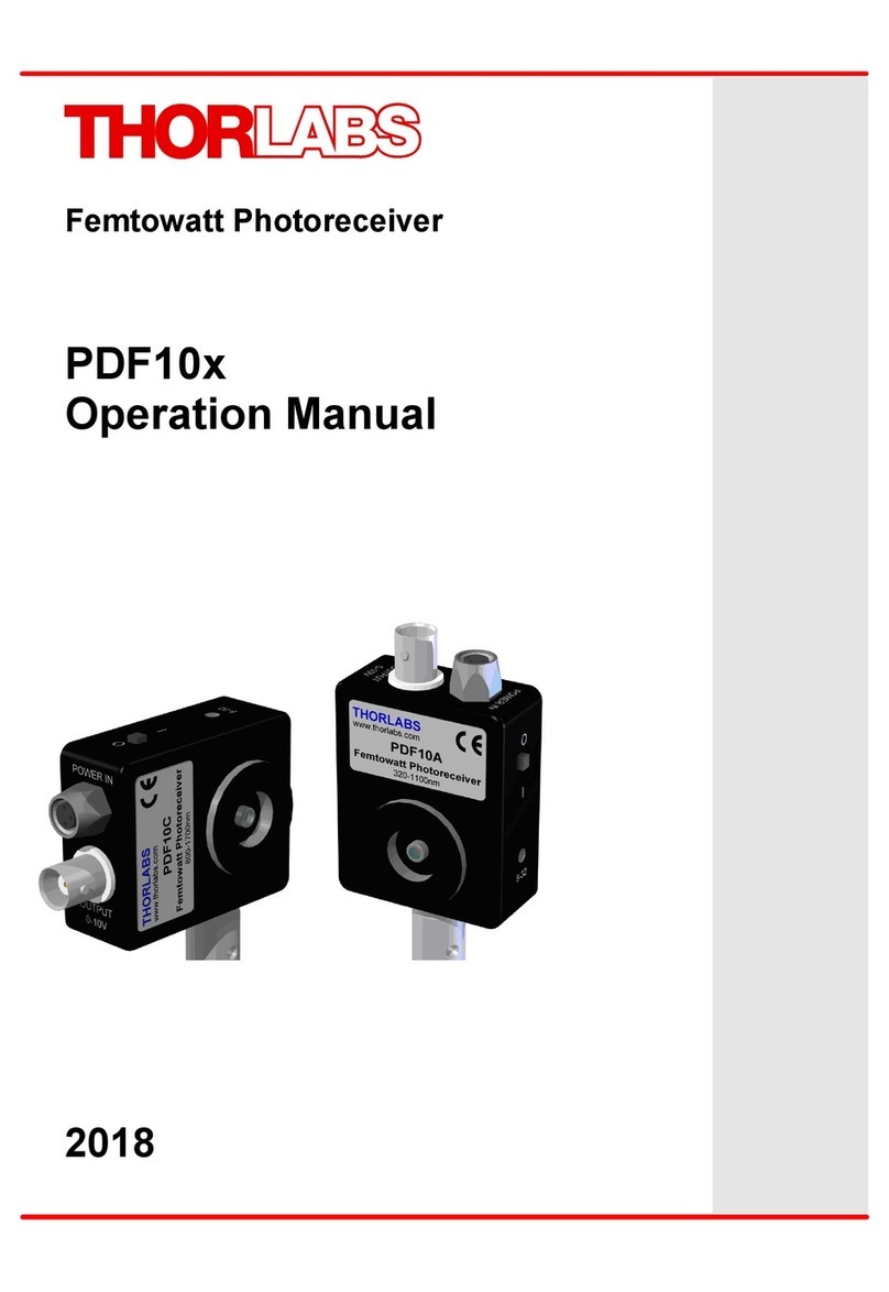 THORLABS PDF10 Series Operation manual