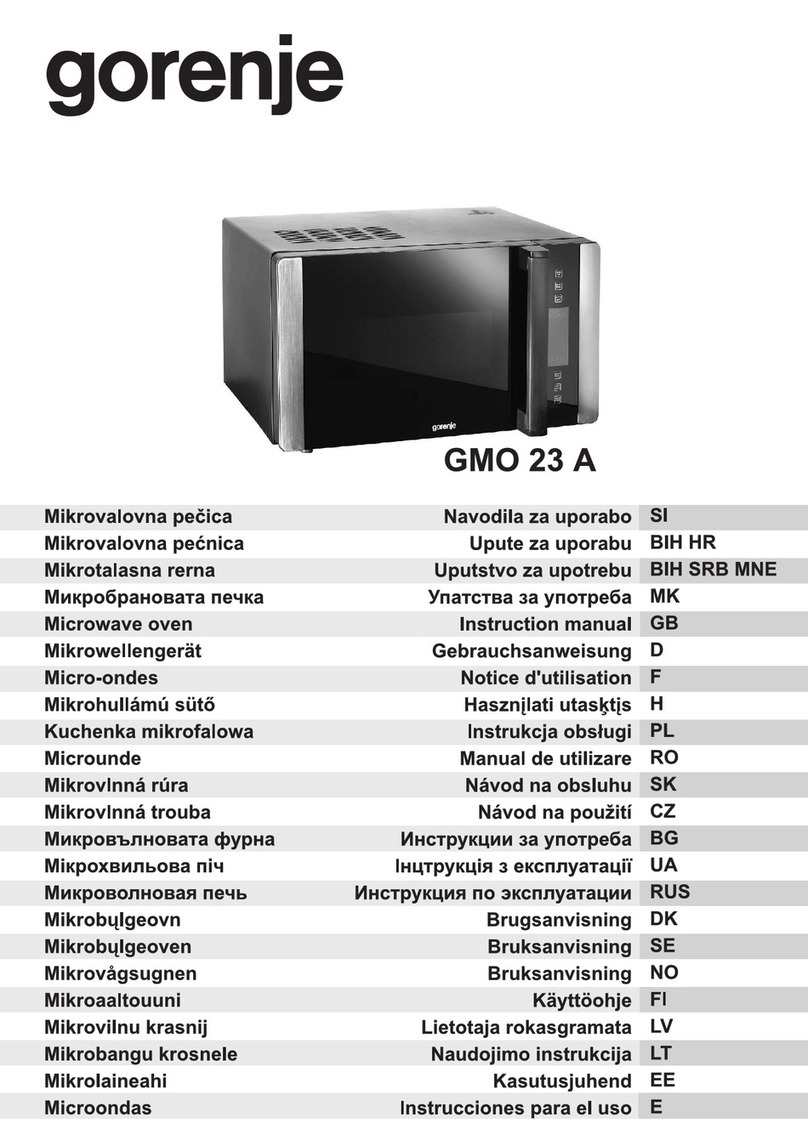 Gorenje GMO 23 A instruction manual