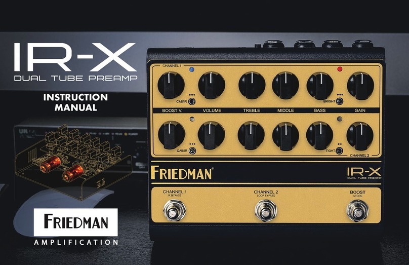 Friedman IR-X User manual