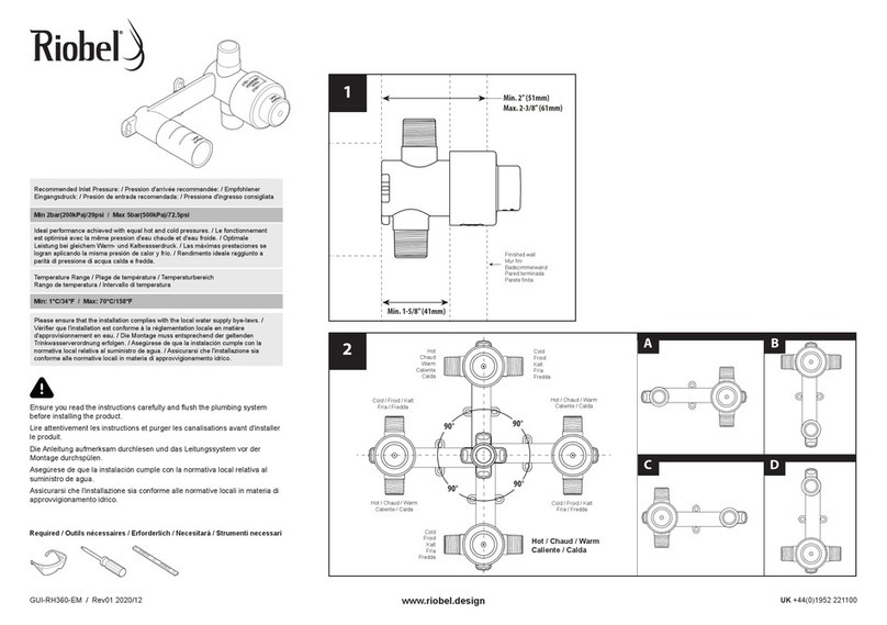 Riobel VY360C-EM installation guide