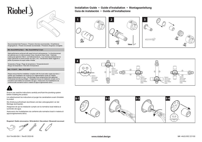 Riobel PX360C-EM installation guide