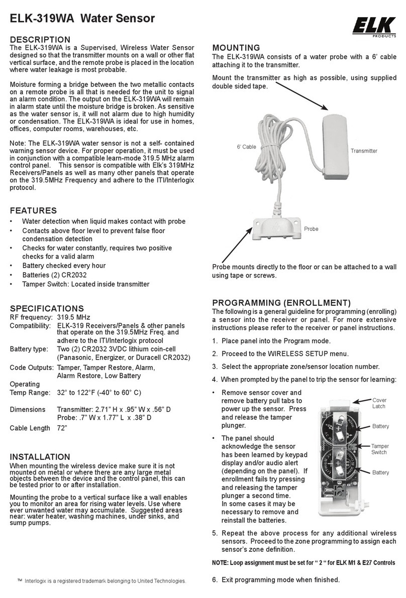 Elk Products ELK-319WA manual Elk Products ELK-319WA manual