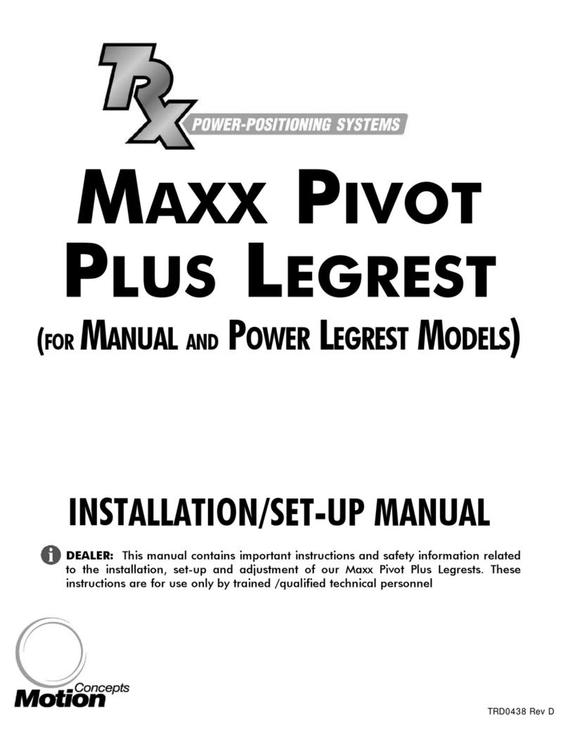 Motion Concepts TRX MAXX PIVOT PLUS LEGREST User manual