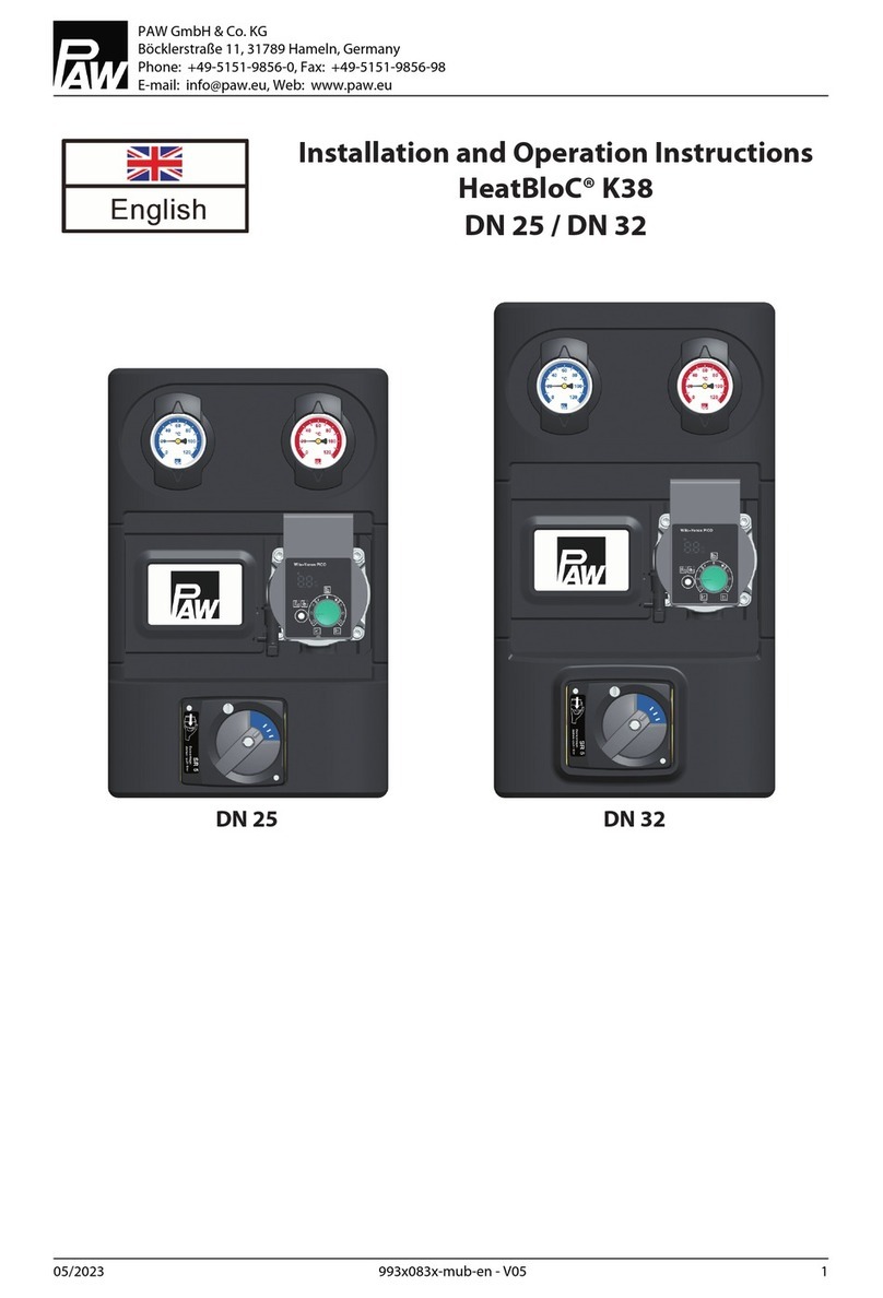 PAW HeatBloC K38 Installation and operation instruction