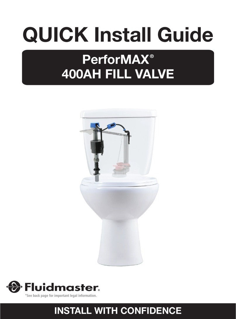 Fluidmaster PerforMAX 400AH Quick install guide