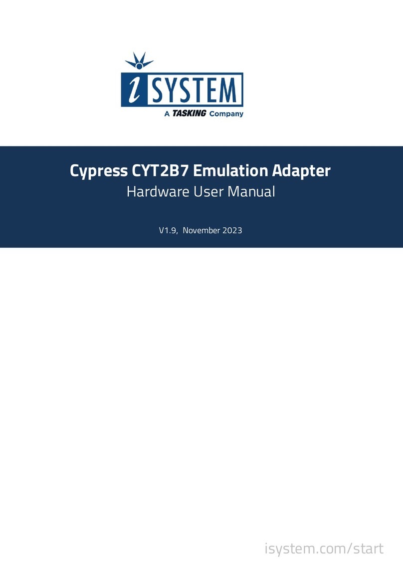 TASKING iSYSTEM Cypress CYT2B7 Instructions for use