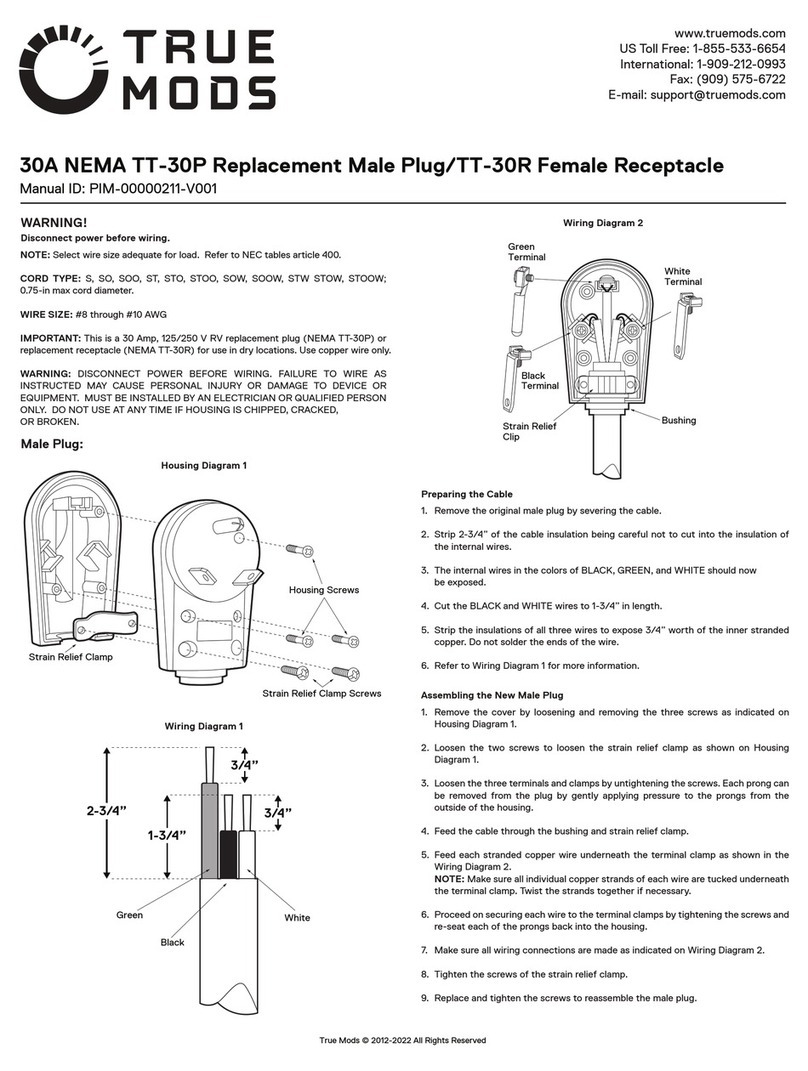 TRUE MODS PIM-00000211-V001 User manual