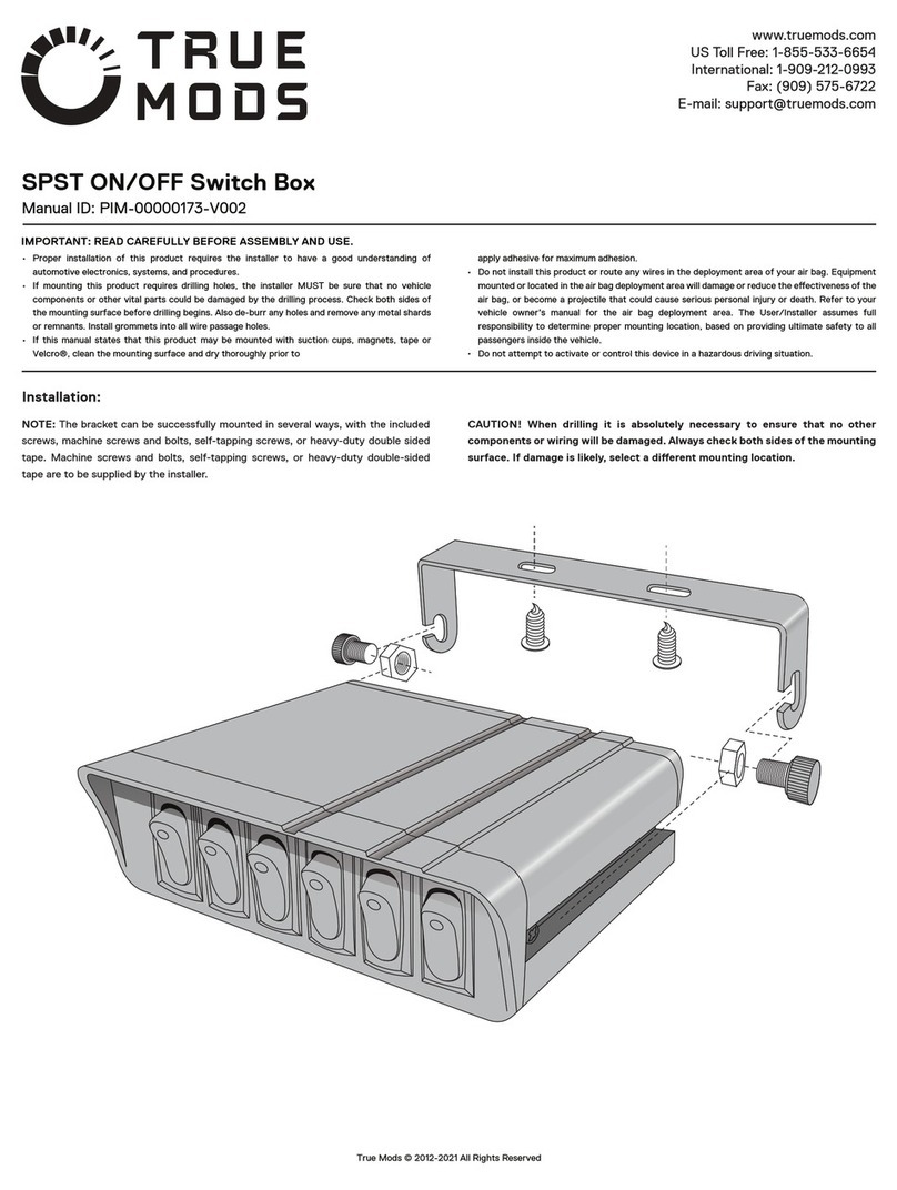TRUE MODS PIM-00000173-V002 manual