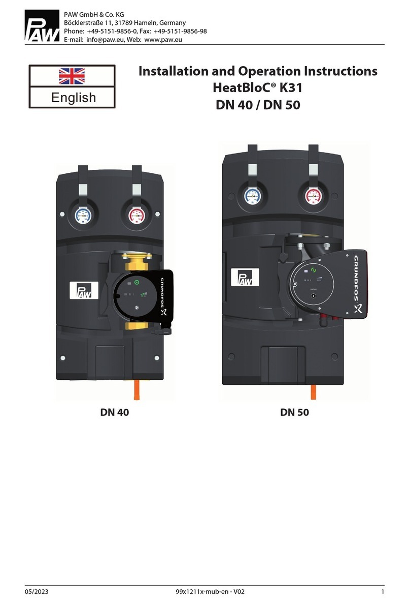 PAW HeatBloC K31 Owner's manual