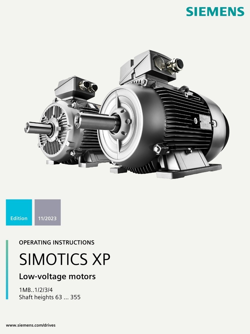 Siemens SIMOTICS XP 1MB 1 Series operating instructions