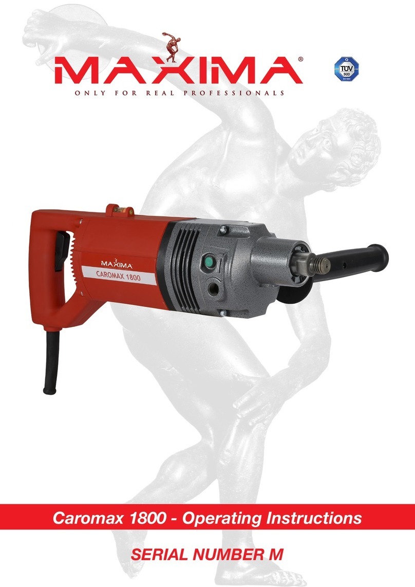 Maxima Caromax 1800 operating instructions