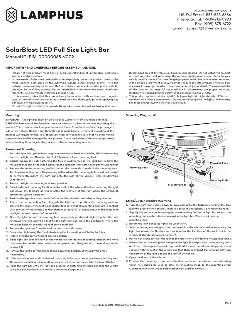 Lamphus PIM-00000065-V002 manual