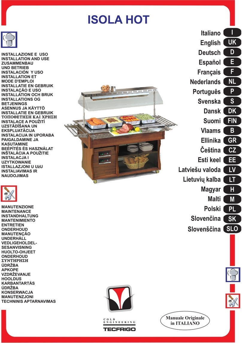 Tecfrigo ISOLA HOT User manual