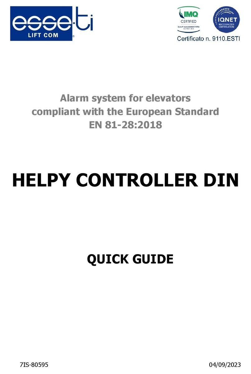 Esse-ti HELPY CONTROLLER DIN quick guide