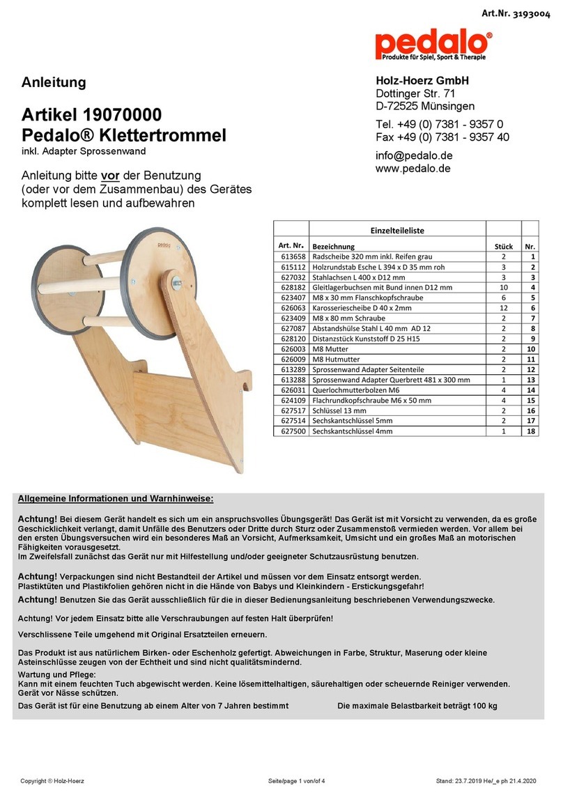 pedalo 19070000 manual