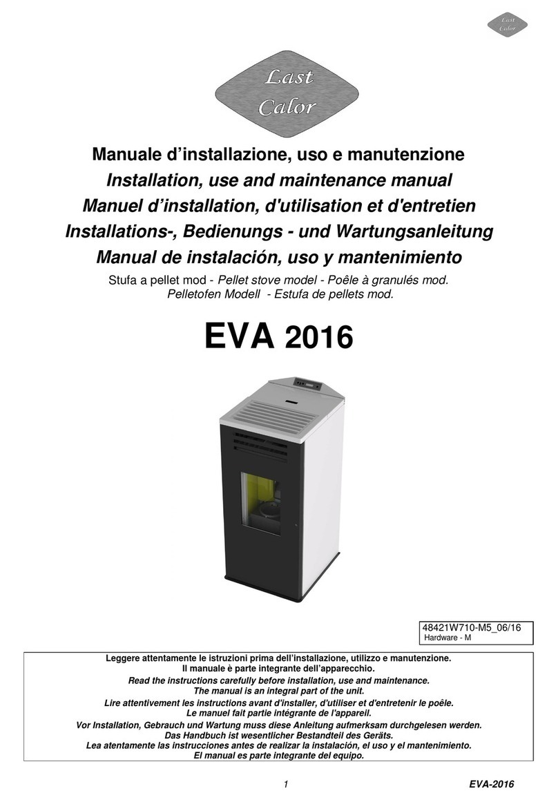 Last Calor EVA-2016 Instructions for installation, use and maintenance manual