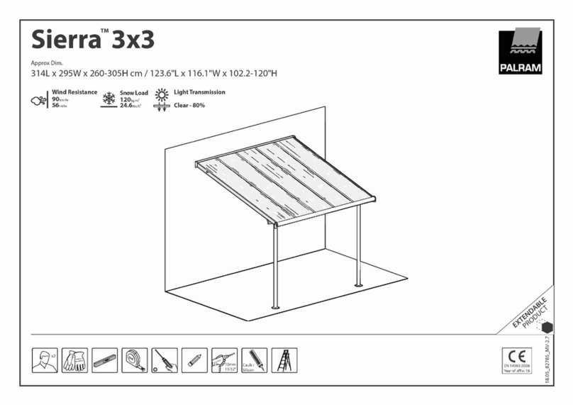 Palram Sierra 3x3 User manual