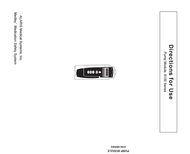 Alaris Medical Systems Medley 8100 Series Directions for use