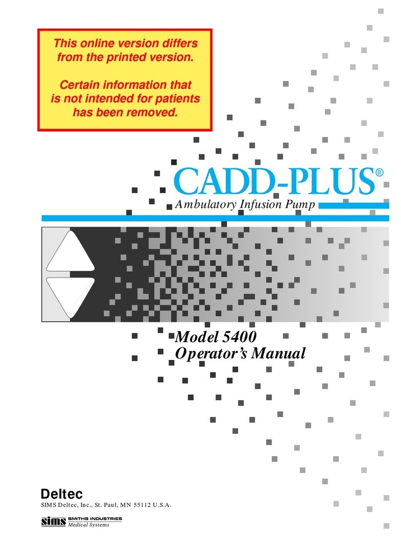 SIMS Deltec CADD-PLUS 5400 User manual