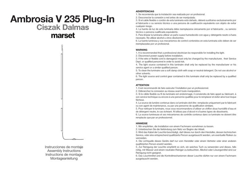 marset Ambrosia V 235 Plug-In User manual