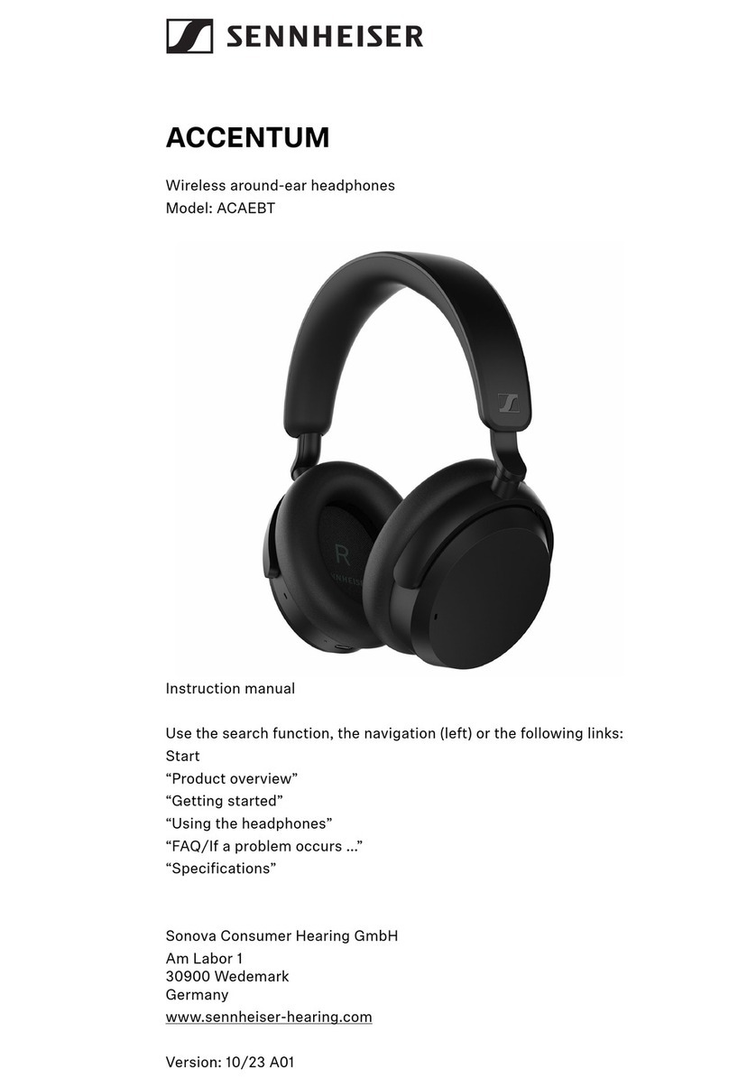 Sennheiser ACCENTUM instruction manual