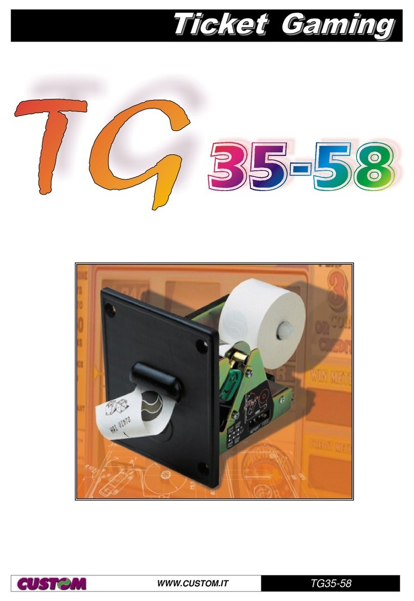Custom Engineering Ticket Gaming TG35 User manual