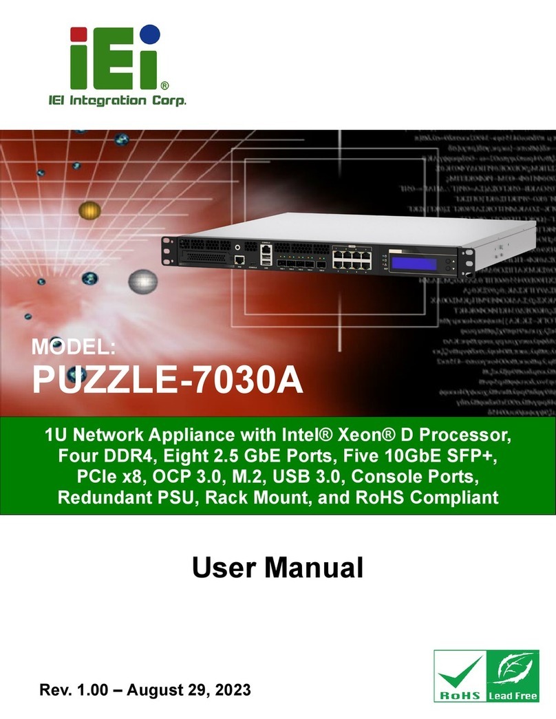 IEI Technology PUZZLE-7030A Series User manual