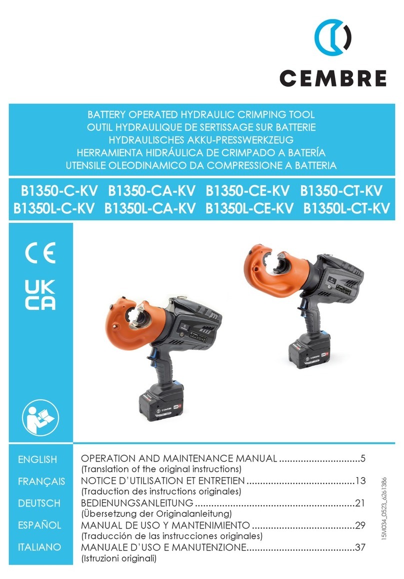 Cembre B1350-C-KV User manual