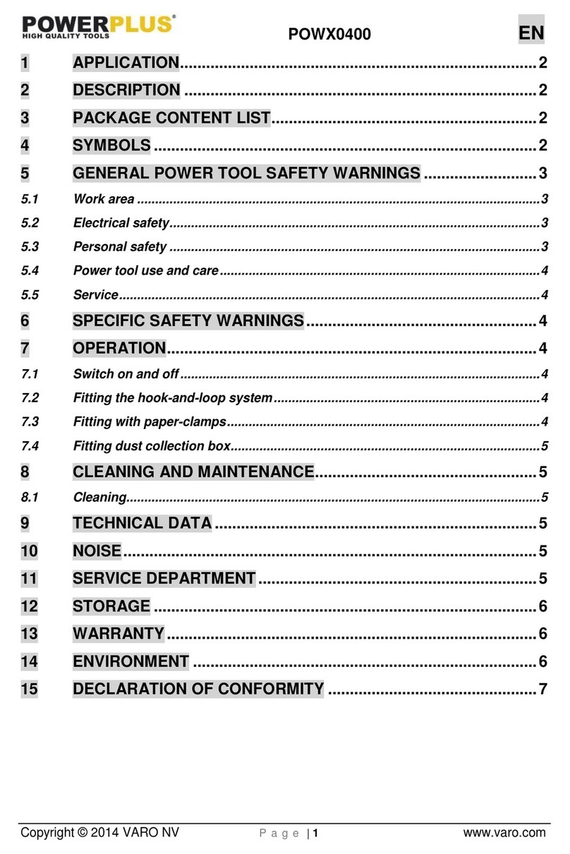 Powerplus POWX0400 manual