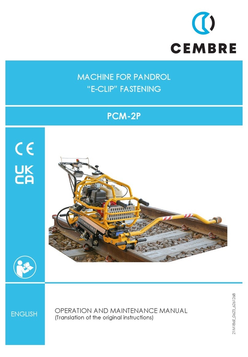 Cembre PCM-2P Operation and maintenance manual Cembre PCM-2P Operation and maintenance manual