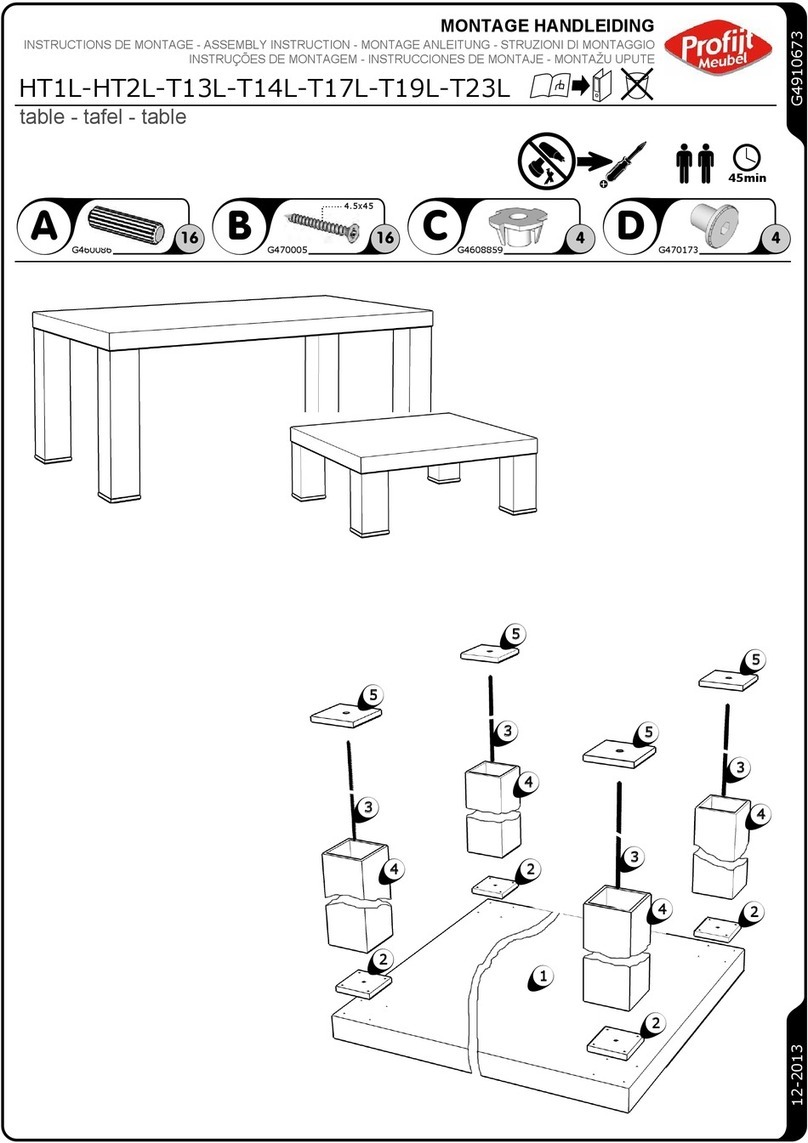 Profijt Meubel HT1L Assembly instruction