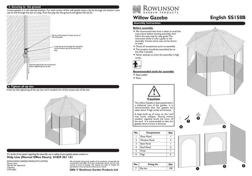 Rowlinson Garden Products SS158B Assembly instructions