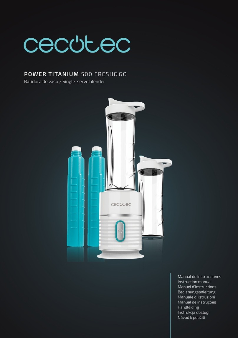 cecotec Power Titanium 500 Fresh&Go instruction manual