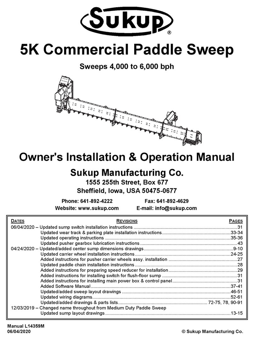 Sukup 5K Commercial Paddle Sweep Quick start guide