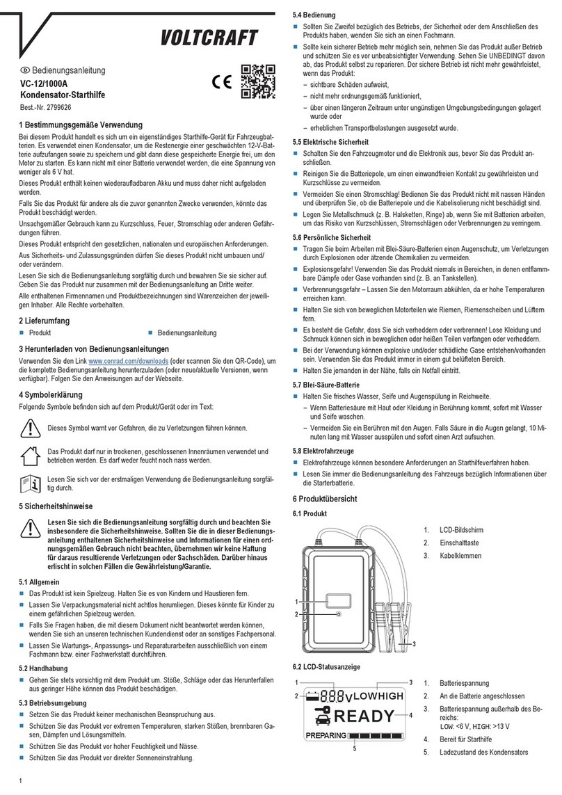 VOLTCRAFT VC-12/1000A User manual