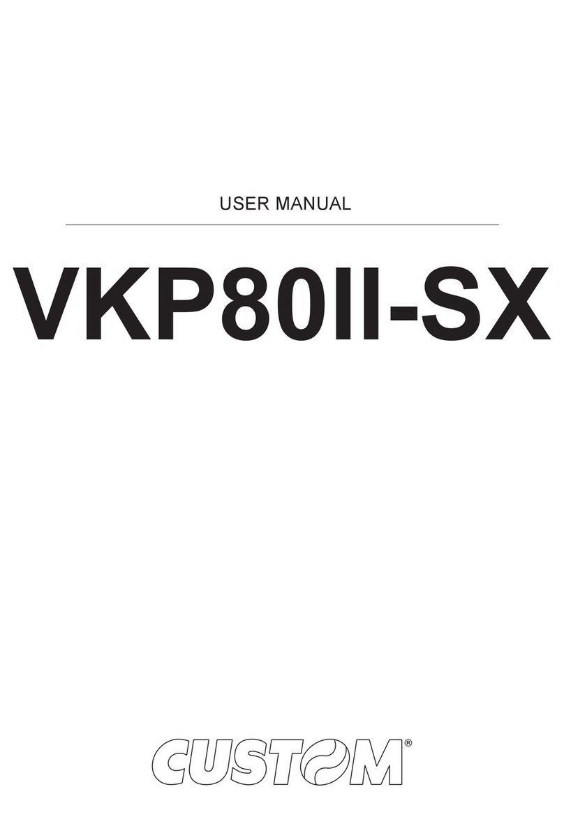 Custom Audio Electronics VKP80II-SX User manual Custom Audio Electronics VKP80II-SX User manual